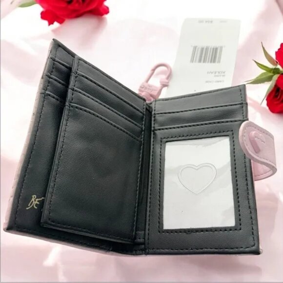 Betsey Johnson Pink Quilted Wallet with Clip - Picture 5 of 7